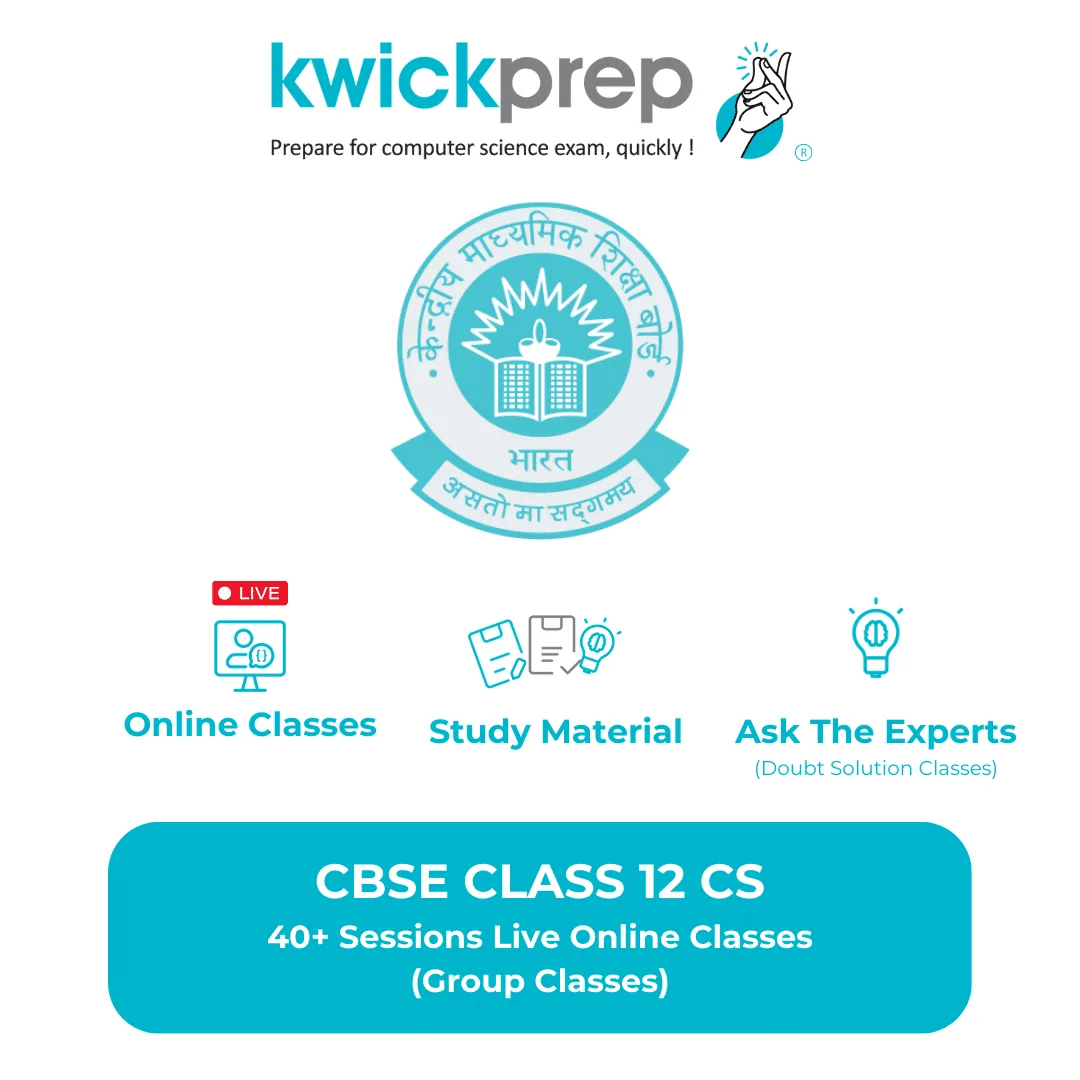 CBSE CS Class 12 - 40 Sessions