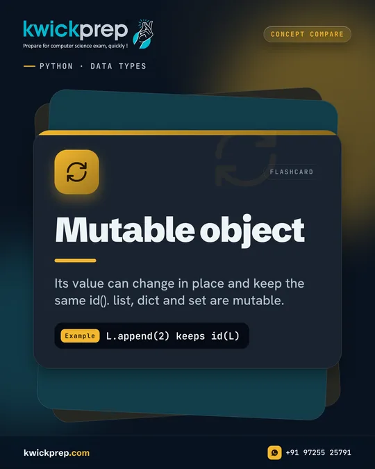 Mutable object