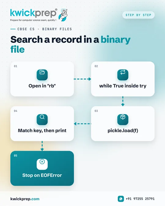 Search a record in a binary file