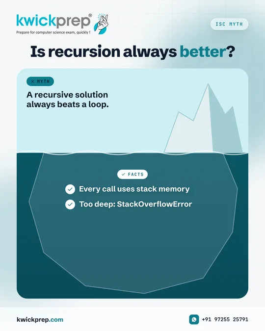 Is recursion always better?