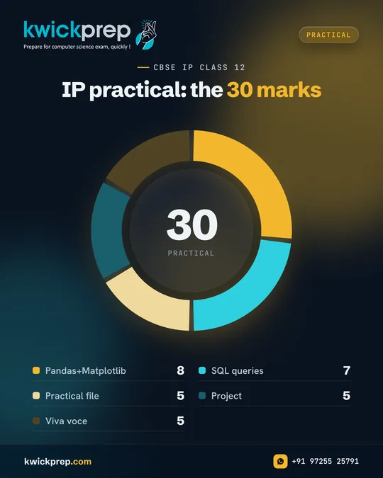 IP practical: the 30 marks