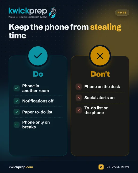 Keep the phone from stealing time