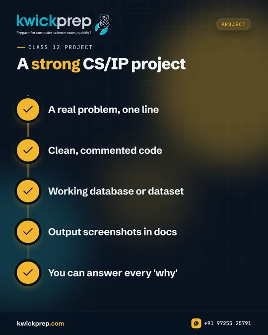 A strong CS/IP project
