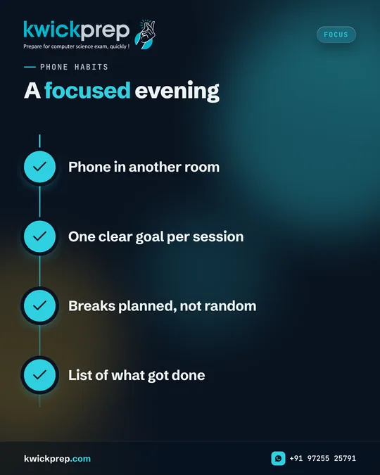 A focused evening
