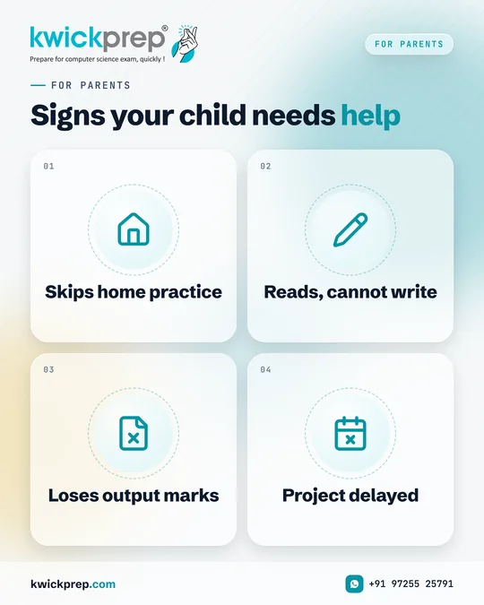 Signs your child needs help