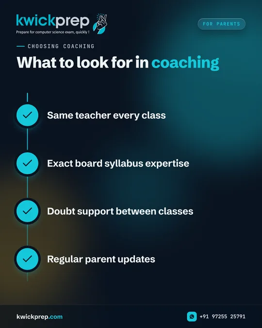 What to look for in coaching