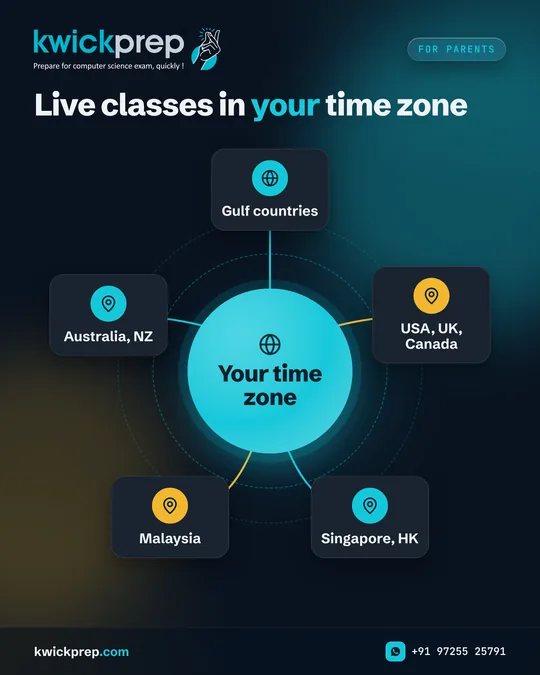 Live classes in your time zone