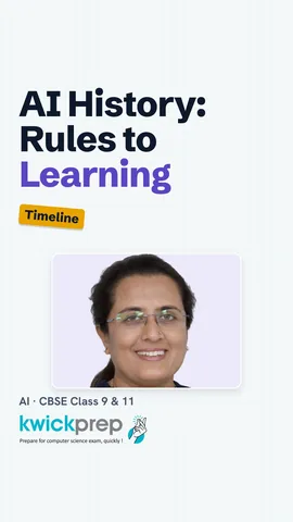 Timeline: 1980s rule systems, 1997 Deep Blue wins, 2012 deep learning.