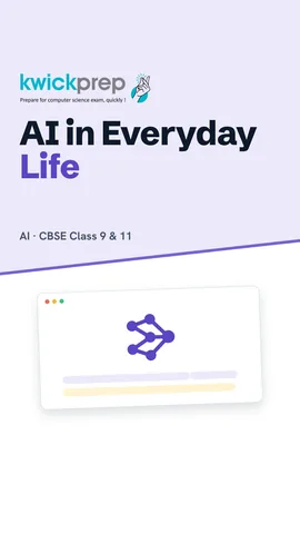 Examples of AI around you: maps, video apps and voice assistants.