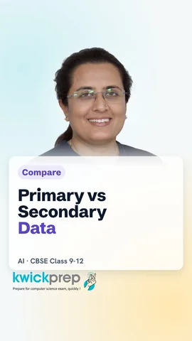 Table: primary data by you, class survey; secondary data by someone else, census report.