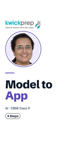 Four steps from model file to released app.