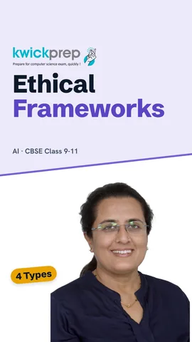 Table of four ethical frameworks with their key question.