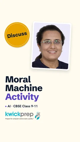 Points about the Moral Machine game and the discussion question.