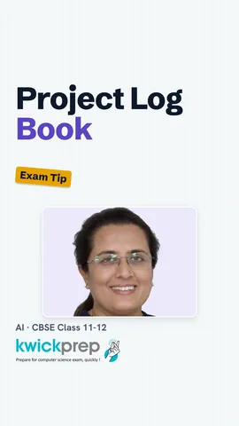 Log book entry parts: date, work done, who, problem, next step.