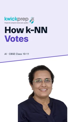 Three steps of k-NN voting.