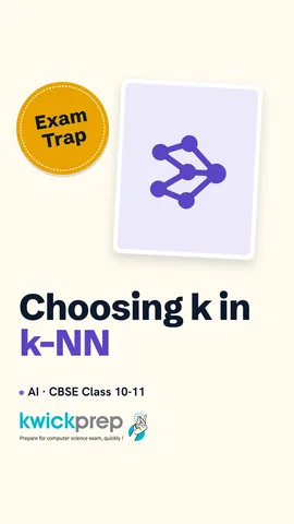Rules for choosing k: too small, too large, odd k.