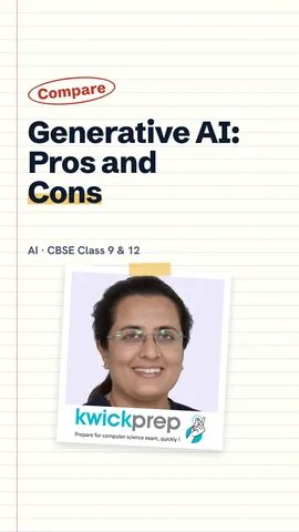 Table of generative AI benefits and limitations side by side.