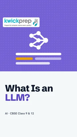 Points on LLMs: huge text, tokens, next-token prediction.
