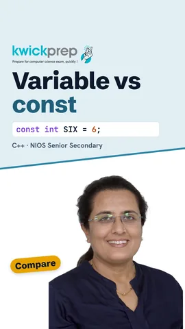 C++ code int runs = 48; const int SIX = 6; cout runs + SIX, output 54.