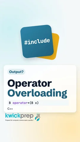 C++ struct B with operator+ returning B{a + x.a}, t{10} + v{25} gives 35.