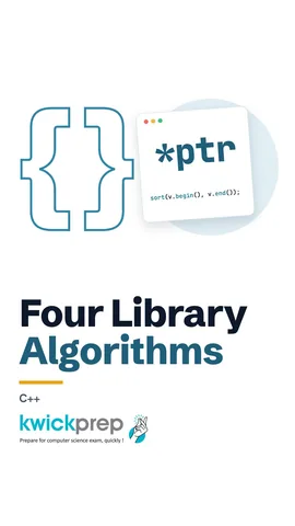 Table of algorithm header functions: sort, find, count, binary_search and whether sorted data is needed.