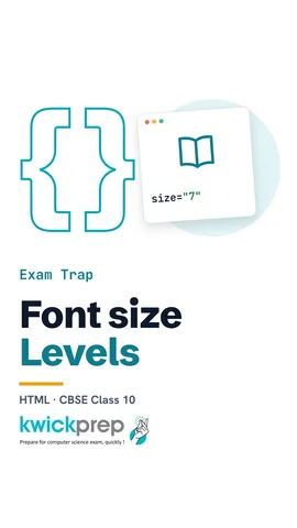 Table of font tag attributes face, size and color.