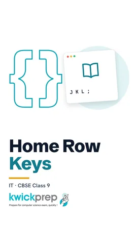 Home row keys A S D F and J K L semicolon with bumps on F and J.
