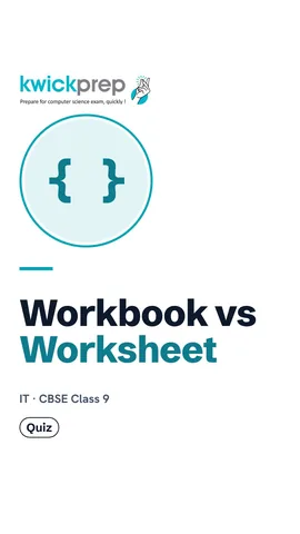 Comparison of worksheet as one sheet and workbook as the whole file.