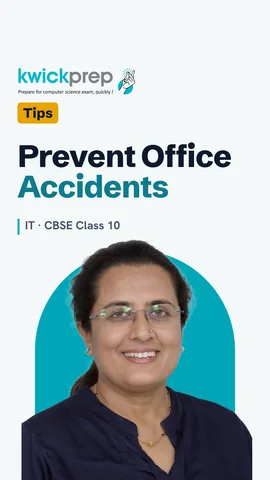 Four prevention habits: wipe spills, clear walkways, heavy items low, report bad wires.