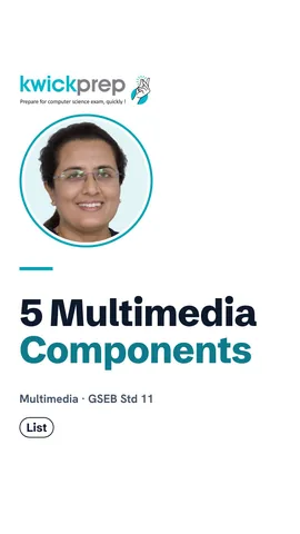 List of five multimedia components.