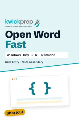 Three quick ways to start Word: search, desktop icon, and Run box with winword.