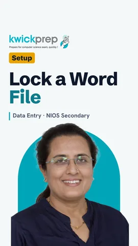 Three steps to encrypt a Word document with a password.