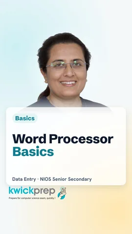 Four jobs of a word processor: create, edit, format, print.
