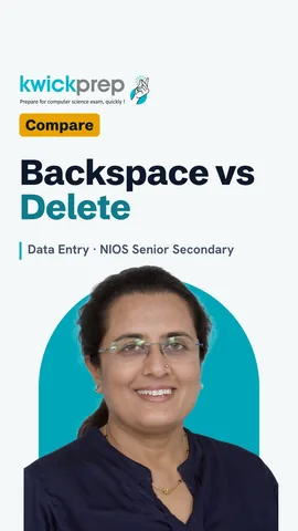 Table of Backspace, Delete and Ctrl+Backspace with what each removes.