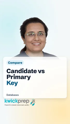 Candidate key table marking AdmNo and Email as unique and Name as not.