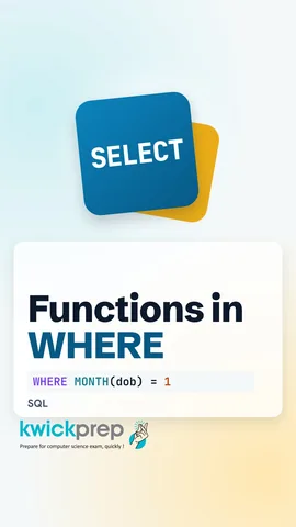 Query using UCASE in SELECT and MONTH in WHERE.