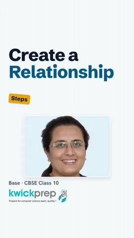 Three steps to create a relationship in LibreOffice Base.