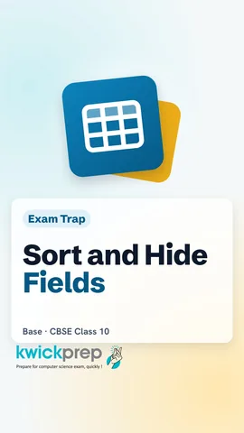Reel on the Sort and Visible rows in a Base query.