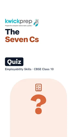 Reel listing the seven Cs of communication.