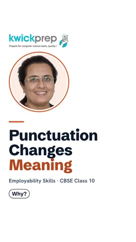 Reel on how punctuation changes meaning.