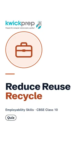 Reel explaining reduce, reuse and recycle.