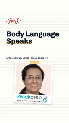 Reel on non-verbal signals and visual communication.