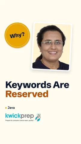 Reel on Java keywords: fixed meanings, lowercase, and the unused goto and const.