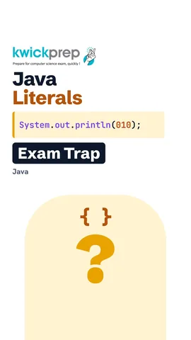 Reel listing six kinds of Java literal with examples.