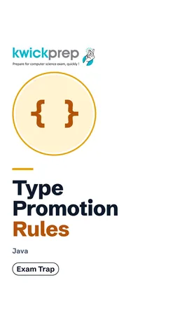 Reel table of promotion results for byte, int, long, float and double operands.