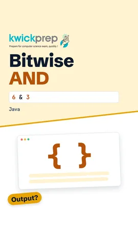 Reel showing 6 and 3 in binary with the result of a bitwise AND.