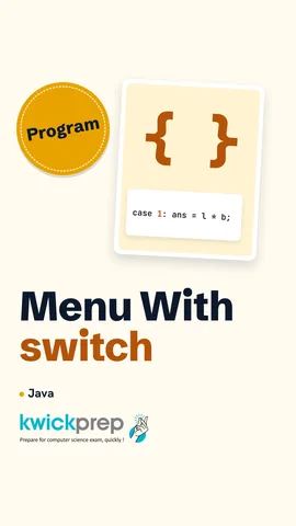 Reel showing a menu switch with area and perimeter cases.