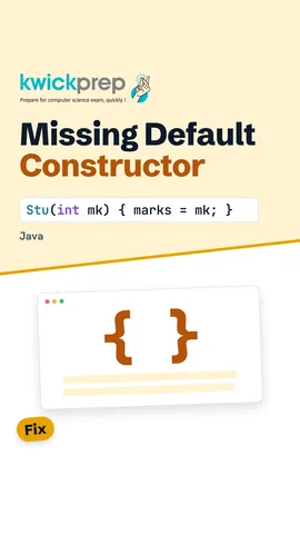 Reel showing a parameterised constructor removing the hidden default.
