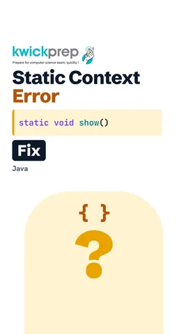 Reel showing a static method failing to use an instance variable.
