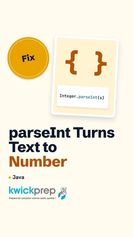 Reel showing Integer.parseInt fixing a text plus number addition.